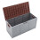 Living And Home Waterproof Large Plastic Garden Storage Box with Wheels 290L 5