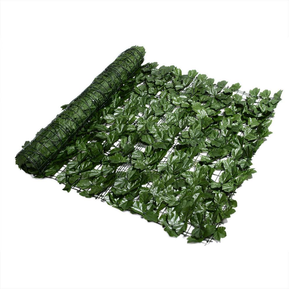 1m X 3m Artificial Leaf Hedge Privacy Screening Garden Fence Panel Roll