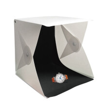 2 Pcs Single LED Light Portable Mini Studio Light Box Small 20CM Studio Photo Props Photographic Equipment