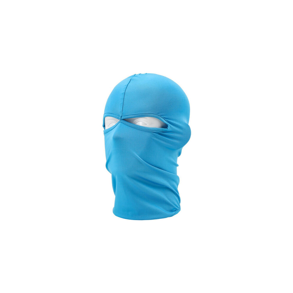 (Sky ) Full Face Mask Balaclava Motorcycle Bike Cycling Ski Helmet Neck Plain Headwear Blue 699346170708