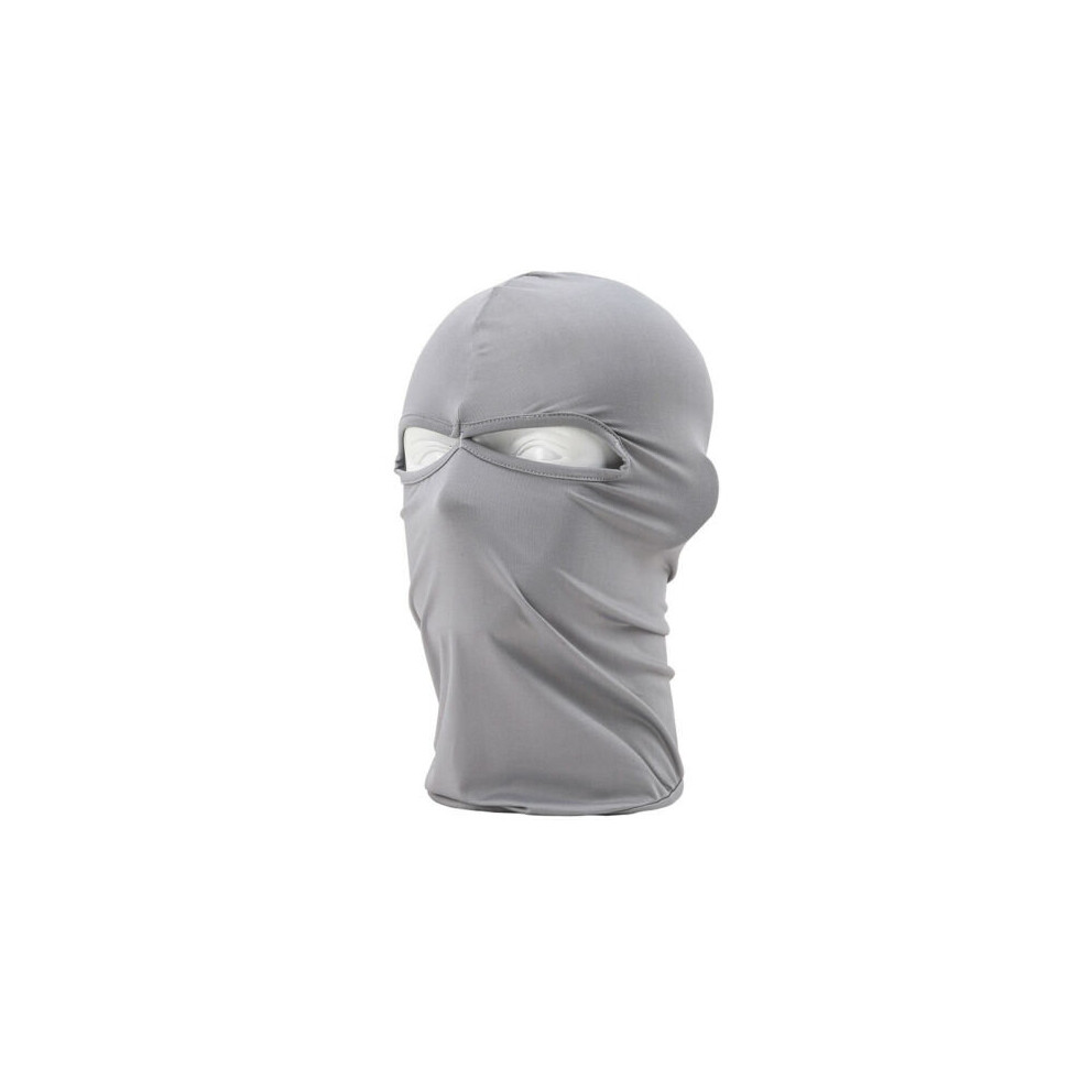 (Light ) Full Face Mask Balaclava Motorcycle Bike Cycling Ski Helmet Neck Plain Headwear Grey 699346170685
