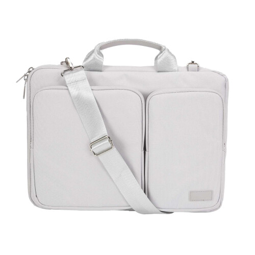 (Silver ) 14.1'' Laptop Bag PC Waterproof Shoulder Soft Case