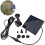 (Square Solar Fountain) Solar Panel Powered Water Feature Garden Pool Pond With LED Light 3