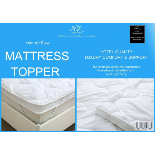 (Super-King) Topper Air Flow Microfiber 5CM Anti Allergic