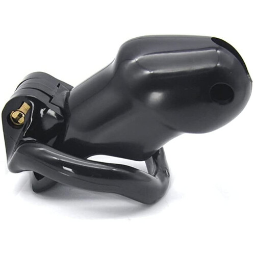 Male Chastity Device, Innovative Design, Resin, Black 1