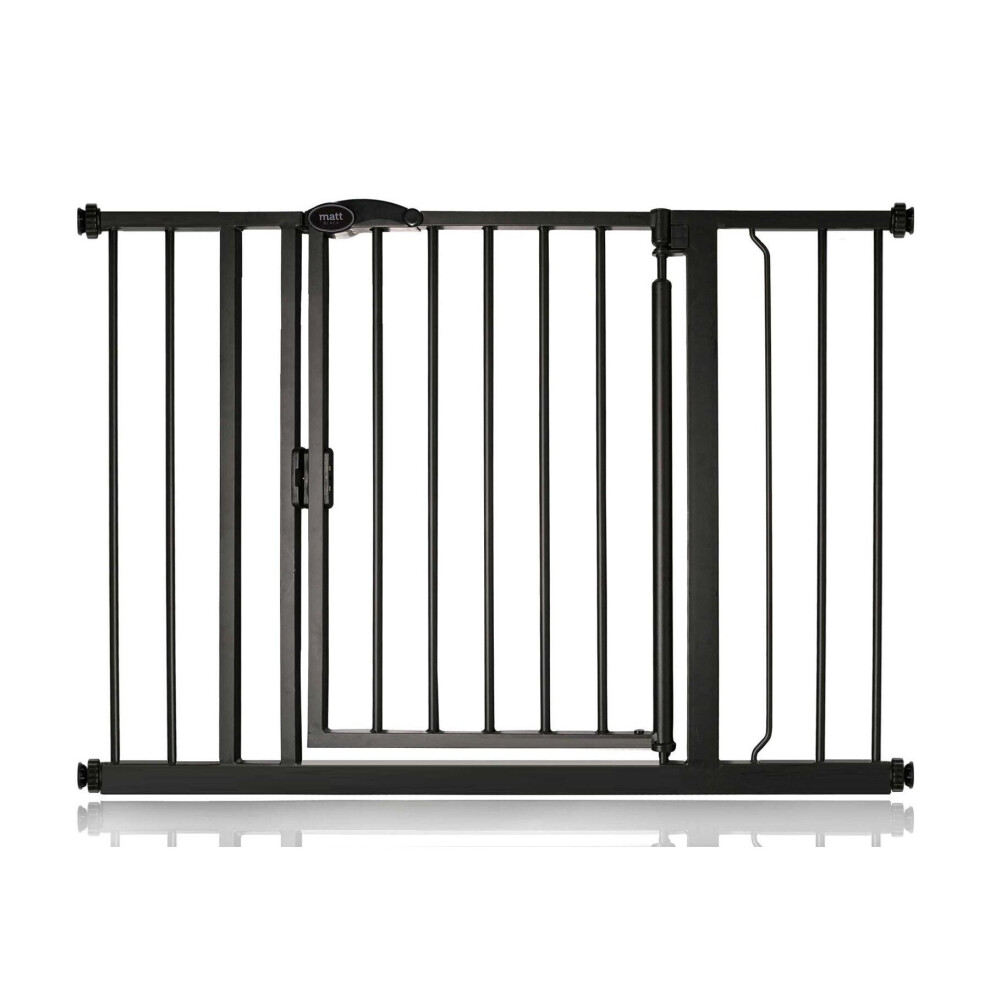 (Black, 103.8cm - 110.8cm) Bettacare Auto Close Pet Gate