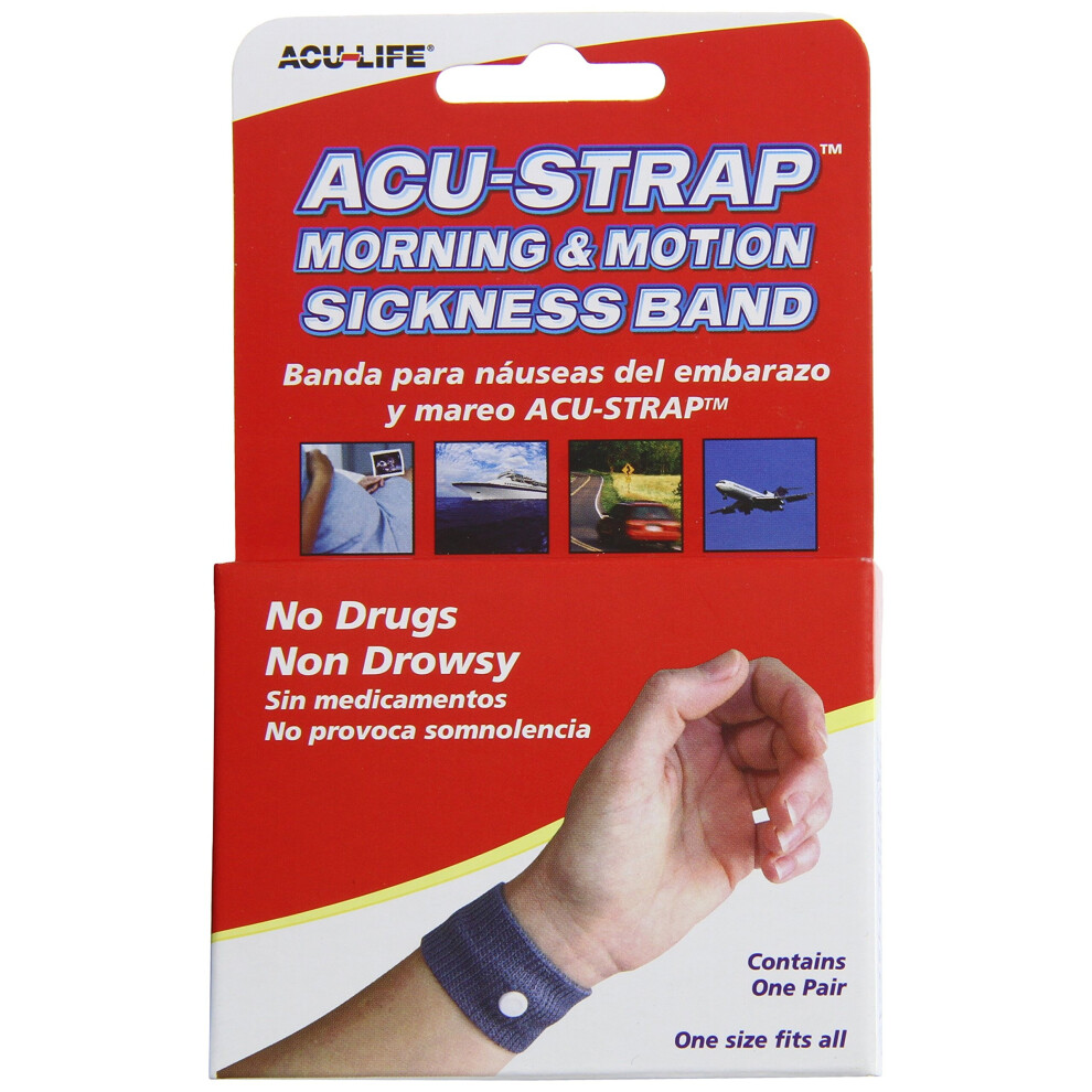 Acu-Life Motion And Morning Sickness Band | For Nausea At Home Or Travel | Universal Size