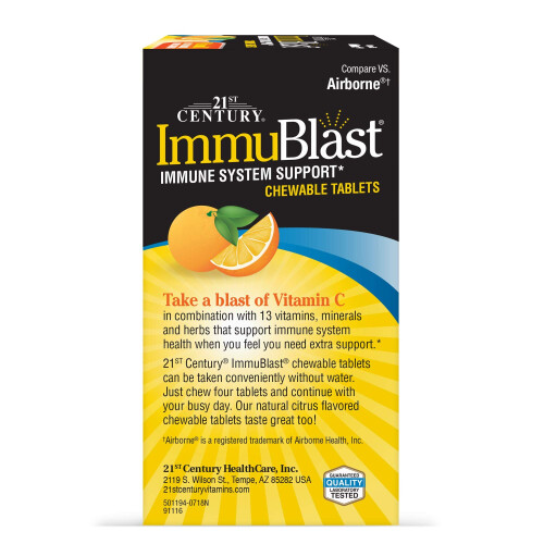 21st Century Immublast Chewable Tablets, Citrus 32 Count 2