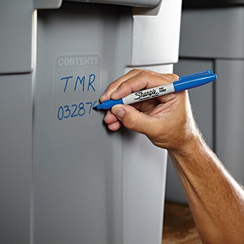 Sharpie ????  ??   a??ad???? Sharpie, Fine Point, Blue, 2-pack (1765449) 2