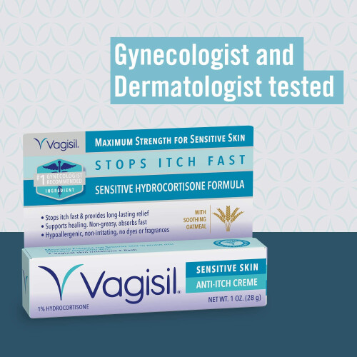 Vagisil, Αντι-Πονόκερα Κρέμα, Μεγαλύτερη Δύναμη, Ασθενής Δέρμα, 1 oz (28 g) 1
