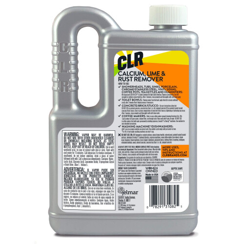 CLR Calcium, Lime & Rust Remover, Blasts Calcium, Dissolves Lime, Zaps Rust Stains, 28 Ounce Bottle (Packaging May Vary) 1