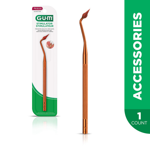 GUM Stimulator Permanentgriff mit Gummispitze, pr?zise Kontrolle, massiert das Zahnfleisch 1