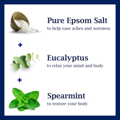 Dr Teal's Foaming Bath (Epsom Salt), Eucalyptus Spearmint, 34 Fluid Ounce 2