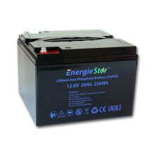 (20Ah, 12.8V, 256W, No) LiFePo4 Battery 12.8V Lithium-Ion Iron Phosphate 12V Deep Cycle Heavy Duty Caravan Camping Golf