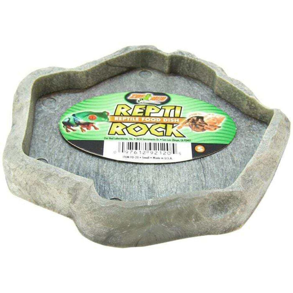 Zoo Med Laboratories SZMFD20 Repti-Rock Food Dish, Small