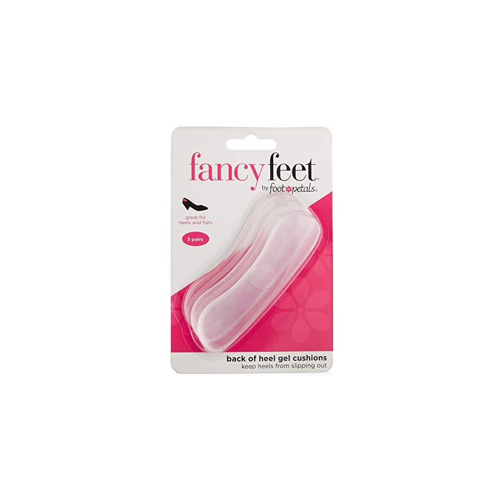 Foot Petals Fancy Feet Women's Gel Back Of Heel Cushions