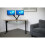 Dellonda Dellonda Single Motor Height-Adjustable Electric Sit & Stand Desk, Memory Function - Oak Desktop 3