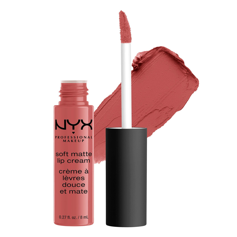 NYX PROFESSIONAL MAKEUP Soft Matte Lip Cream, Lightweight Liquid Lipstick - Zurich (Matte Muted Rose)