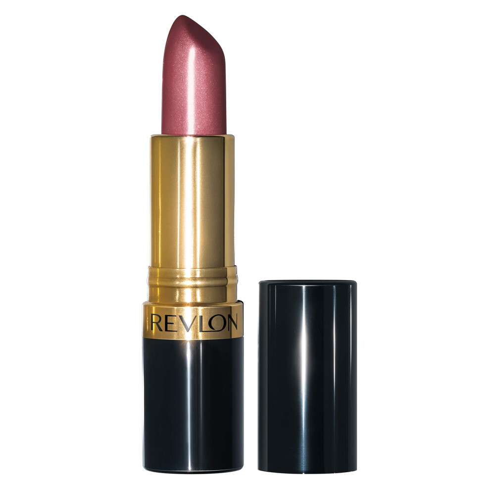 Revlon Super Lustrous Lipstick with Vitamin E and Avocado Oil, Pearl Lipstick in Mauve, 460 Blushing Mauve, 0.15 oz