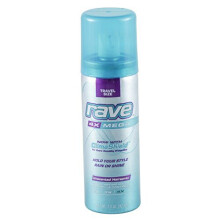 Rave Haarspray 4x Mega Ongeparfumeerd Reisset 1,5 oz, Verpakking van 6