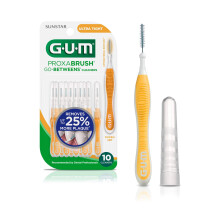 GUM Proxabrush Go-Betweens Interdental Borstar, Ultra Tight, Plaque Borttagning, 10 St