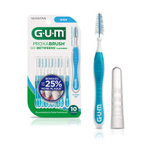 GUM Proxabrush Go-Betweens interdentalbørster - brede, plakfjernelse, 10 stk