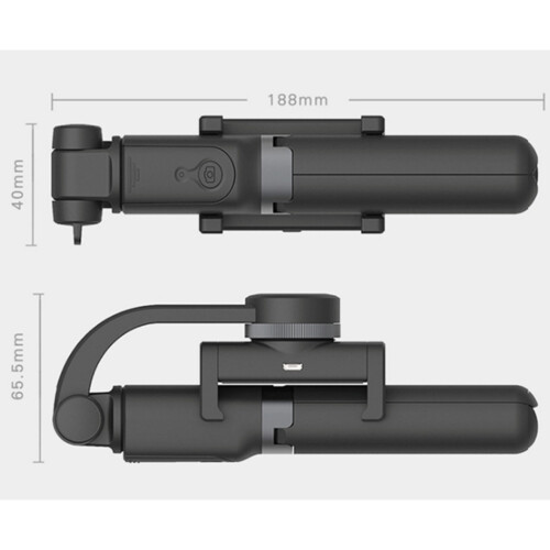 Retractable Mobile Phone Stabilizer Selfie Stick Bluetooth Single-axis Gimbal Stabilizer Selfie Tripod Stand 2