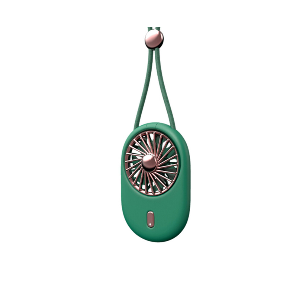 Mini ventilateur de cou suspendu et pliable, rétro, Usb, Portable, 3 vitesses, vitesse du vent, silencieux, pour bureau, avec écharpe