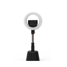 A18 Bluetooth-Fernbedienung Verschönerungslicht Selfie-Stick Faltbare Basis 360-Grad drehbarer Selfie-Stick