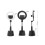 A18 Bluetooth Remote Control Beautification Light Selfie Stick Foldable Base 360-degree Rotating Selfie Stick 2