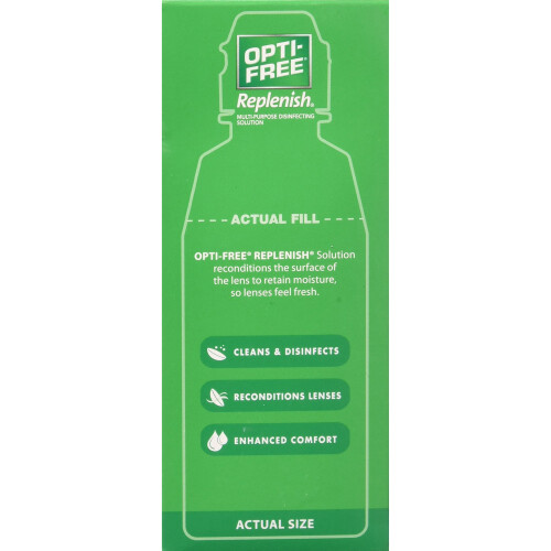 Opti-Free replenish solution for contact lenses 4 Fl oz 1