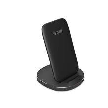 Horizontales und vertikales kabelloses Ladegerät mit zwei Kreisen. Vertikaler kabelloser Schnellladeständer für Mobiltelefone des Typs Iphone8/XS.