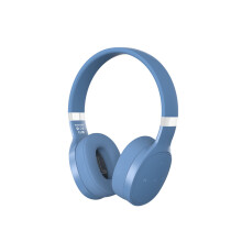 VJ087 Kabellose Sport-Bluetooth-Musikkopfhörer, am Kopf montiert, Gaming-Bluetooth 5.0-Kopfhörer, Blau