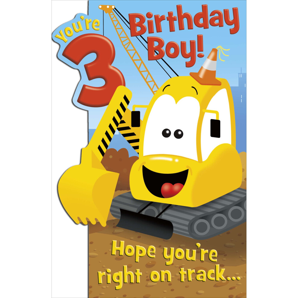 Disney You're 3 Big Digger 3rd Birthday Greeting Card Disney Character Cards