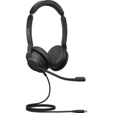 Jabra Evolve2 30 Wired On-ear Stereo Headset - Black - Binaural - Ear-