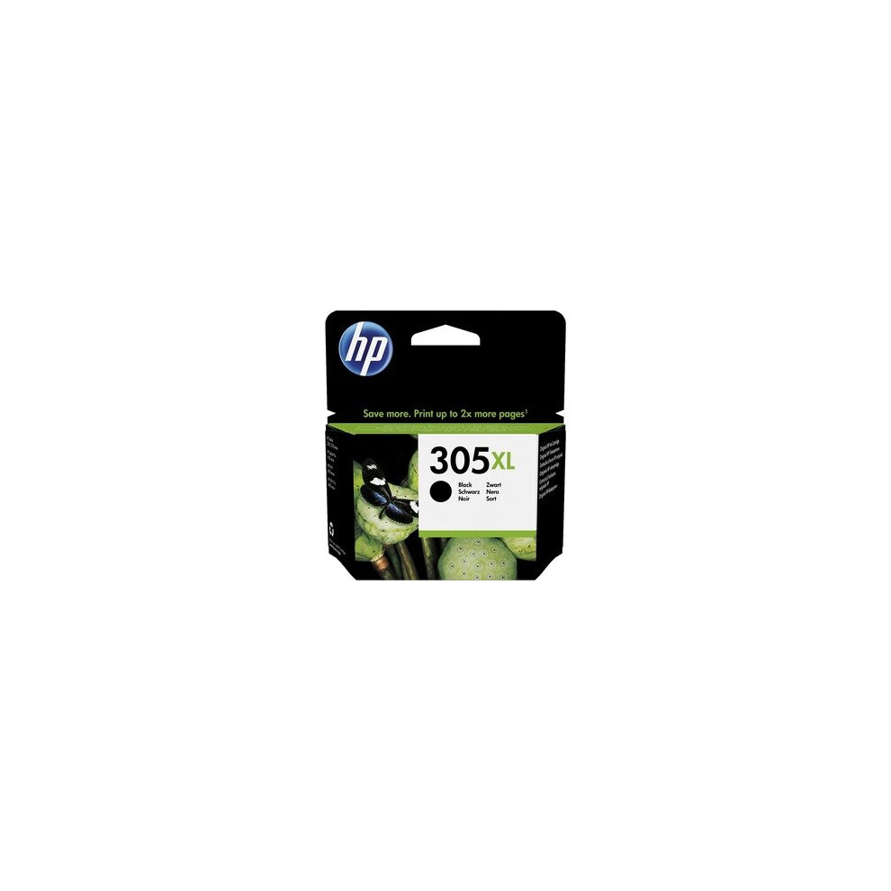 HP 305XL Original Ink Cartridge - Black - Inkjet - High Yield - 240 Pa