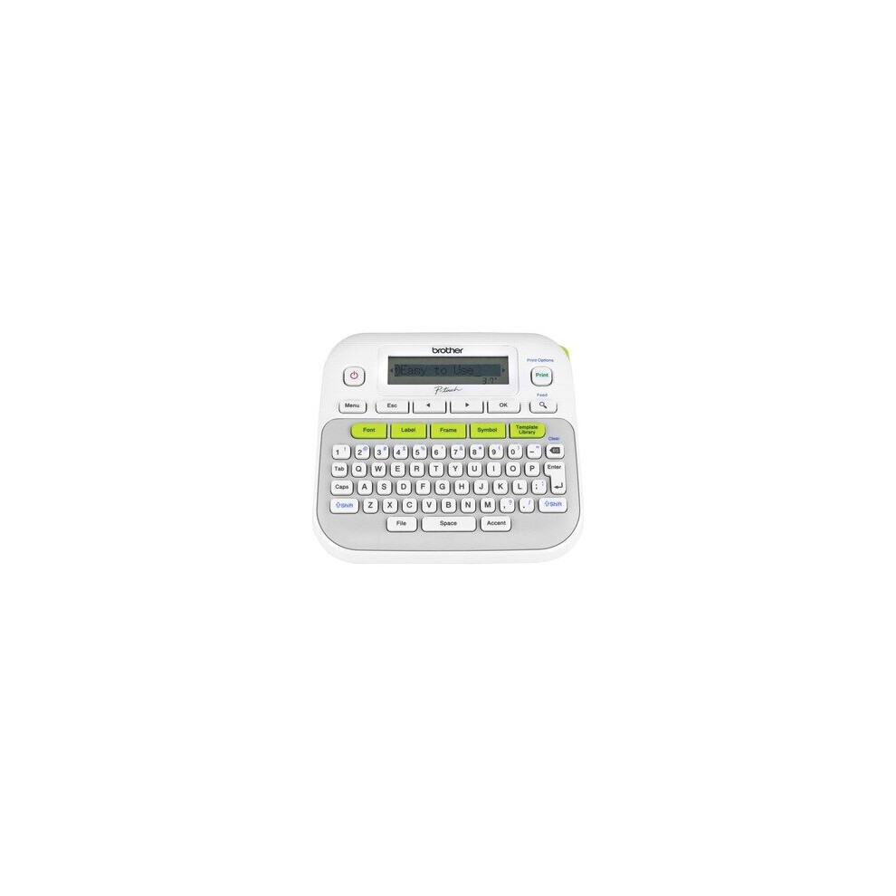 Brother P-touch PT-D210 Electronic Label Maker - Direct Thermal - 20 m