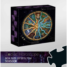 ZODIAC HOROSCOPE PREMIUM JIGSAW PUZZLE FOR MEN WOMEN KIDS - 500 PIECES