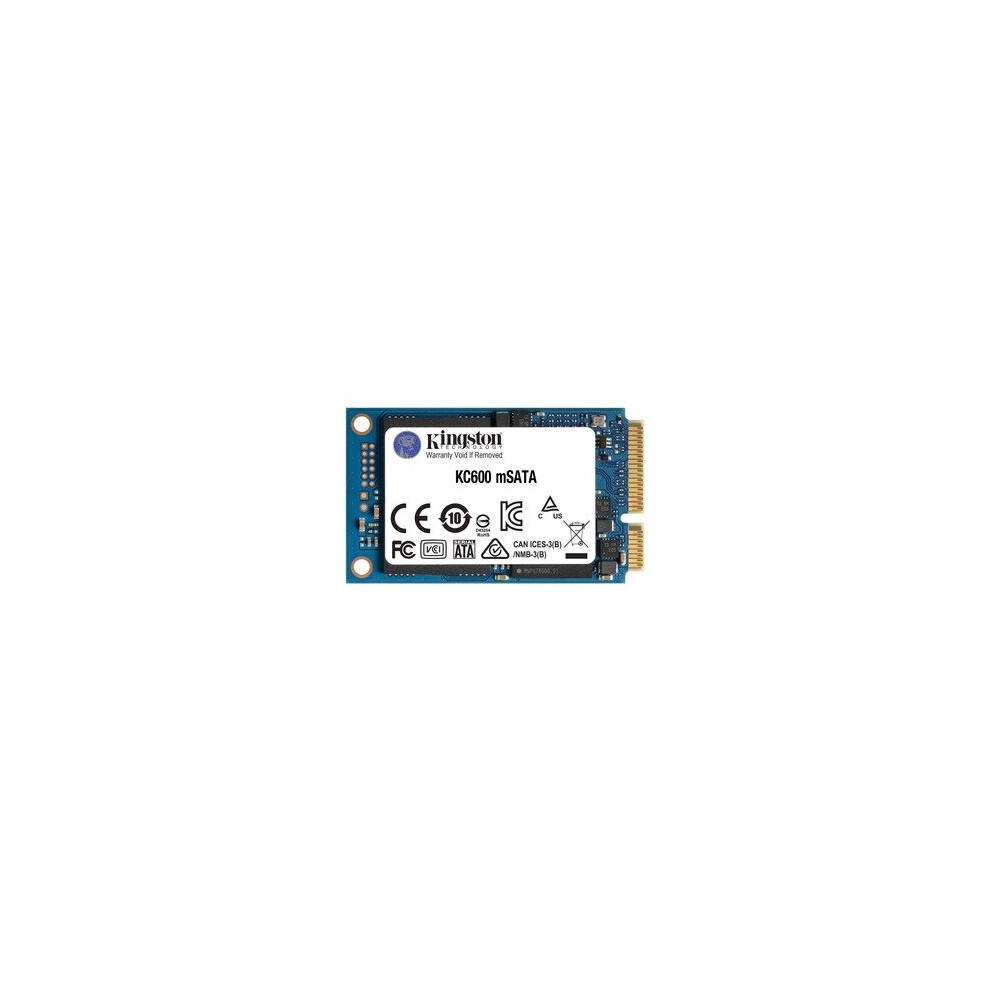 Kingston KC600 256 GB Solid State Drive - mSATA Internal - SATA (SATA/