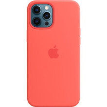 Apple Silicone Case with MagSafe for iPhone 12 Pro Max - Pink Citrus - MHL93ZM/A