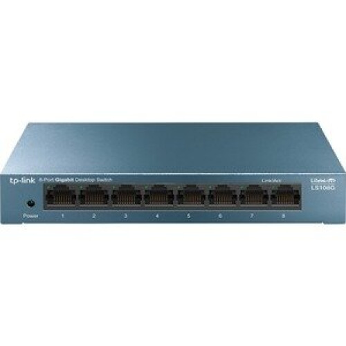 TP-LINK TP-Link LiteWave LS108G 8 Ports Ethernet Switch - 2 Layer Supported -