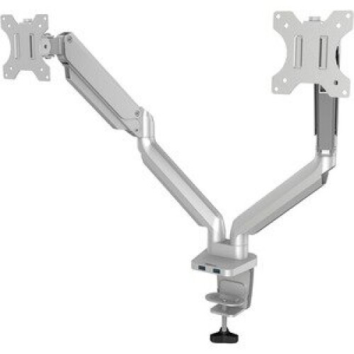 Fellowes Bras porte-écrans double Fellowes Platinum Series - Gris