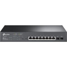 TP-LINK JetStream TL-SG2210MP - Conmutador - Inteligente - 8 x 10/100/1000 (PoE+) + 2 x SFP
