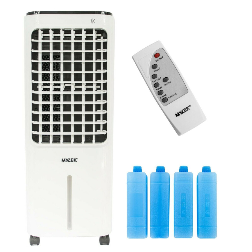 Mylek Portable Air Cooler Remote Control 75w with 4 Ice Packs