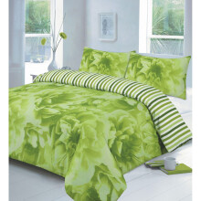 (Rose Lime , King) Rose Duvet Cover Set With Pillow cases in all size