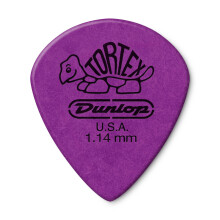 Dunlop 498P1.14 Tortex Jazz III XL, Lila, 1.14mm, 12/Spieler-Pack