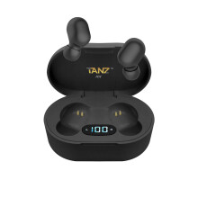 (Black) Bluetooth Earphones Earbuds TWS Wireless Headphones - TANZ RX