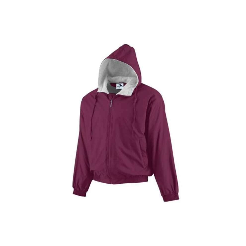 Veste     capuche en taffetas doubl   e de polaire Augusta 3280A, marron - Grand