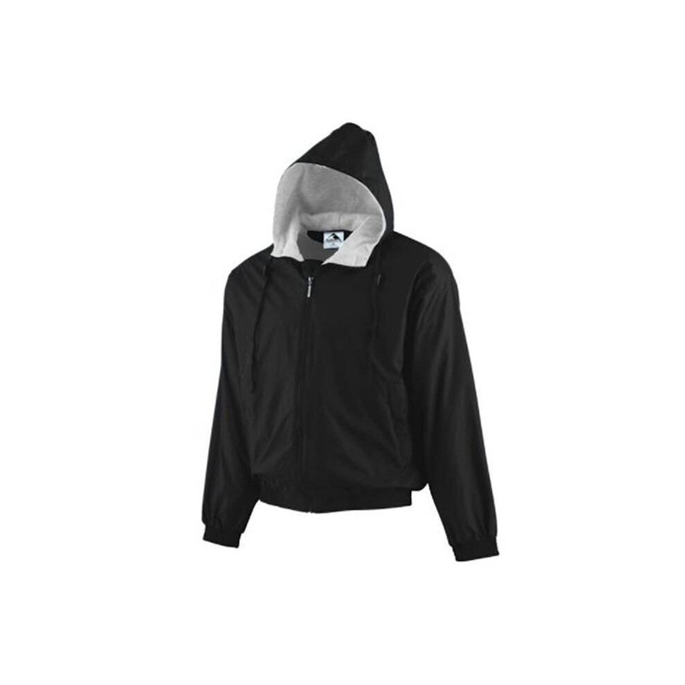 Veste     capuche en taffetas doubl   e de polaire Augusta 3280A, noir - Petit