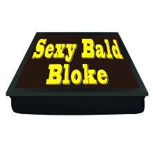 Sexy Bald Bloke Cushion Lap Tray Gift